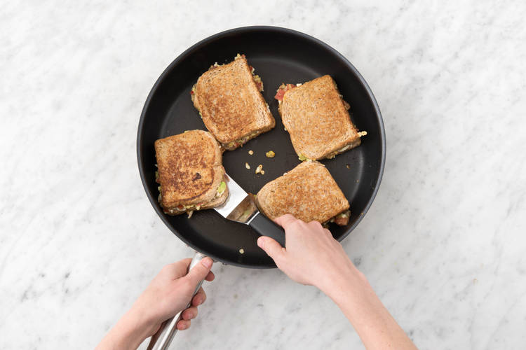 Sandwiches anbraten