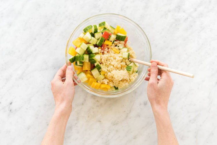 Salat zubereiten