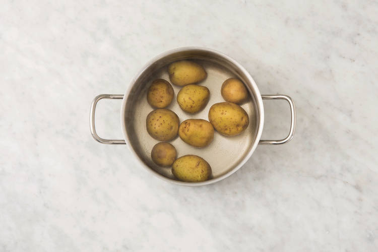 Cook the potatoes