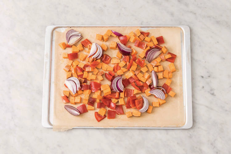 Roast the veggies