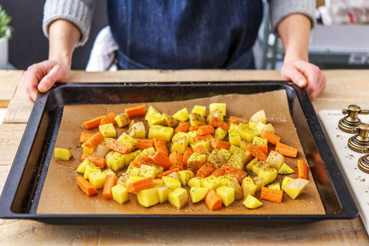 Prep veggies.