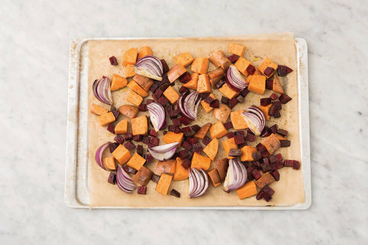 Roast the veggies