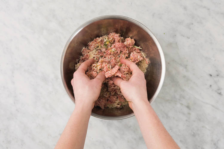 Make the meatballs