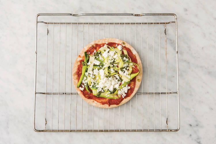 Bake the pizza