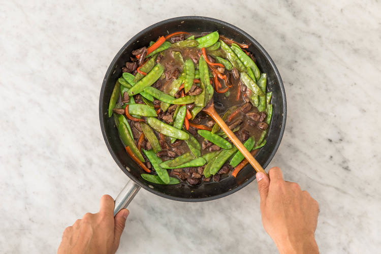 COOK BEEF AND ASSEMBLE