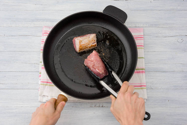 Cook pork.