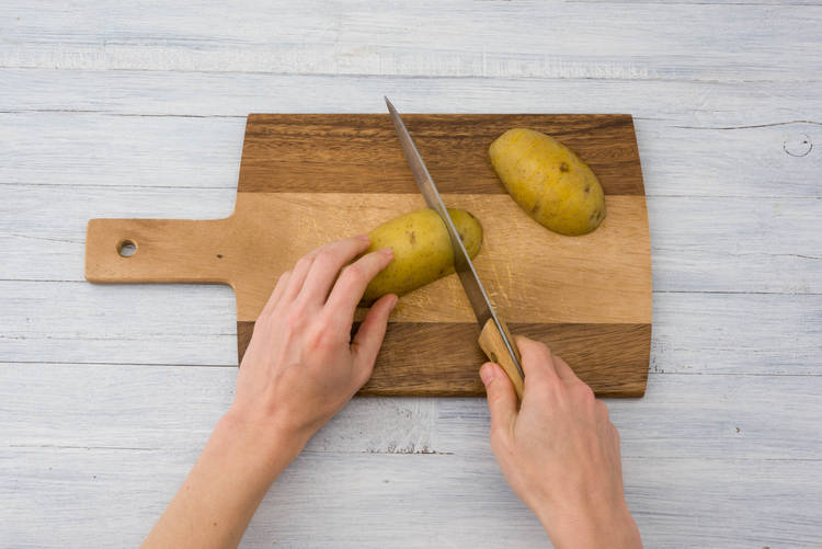 Prepare potatoes.