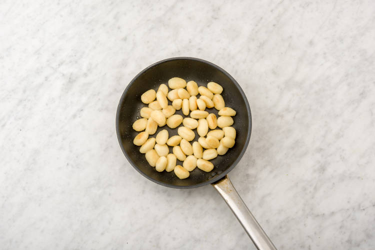 Fry the gnocchi