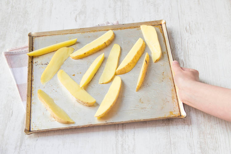 Cook your potato wedges