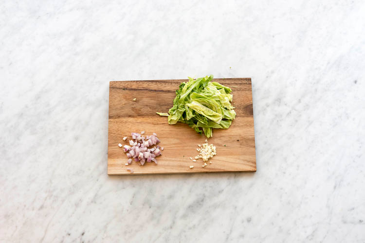 Prep veggies.