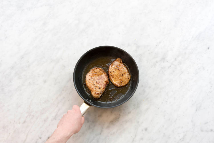 Cook pork.