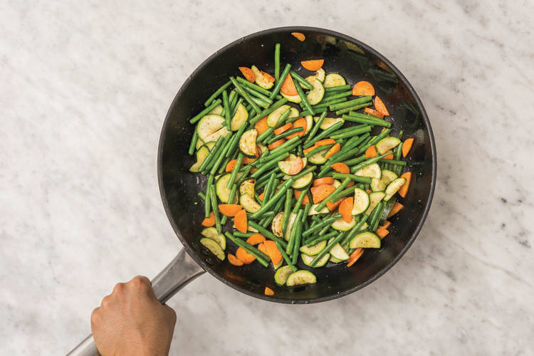Cook the soy greens