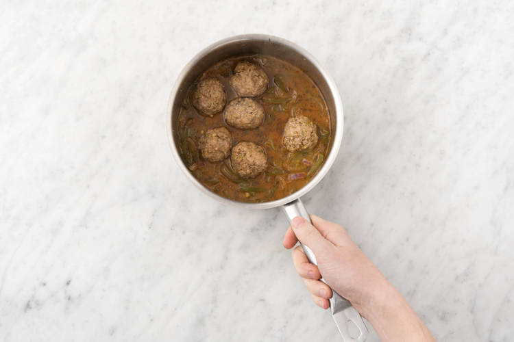 Add the meatballs to the sauce