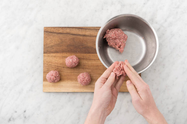Make the meatballs