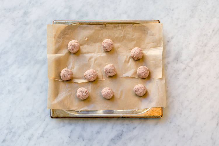 Shape the meatballs
