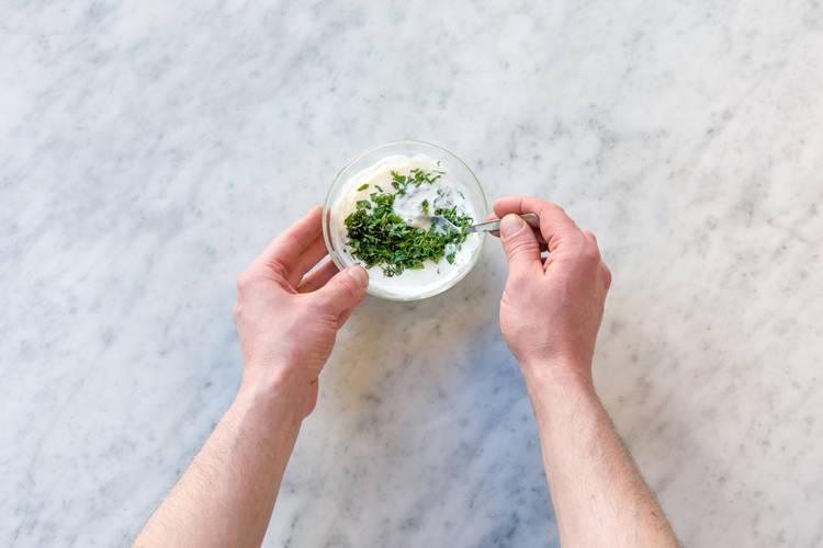Mix the raita