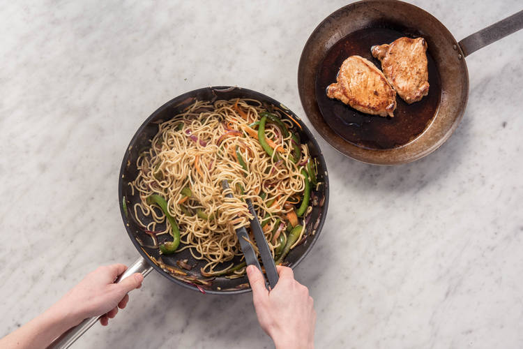 Add noodles.