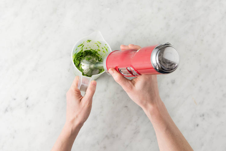Pesto pürieren