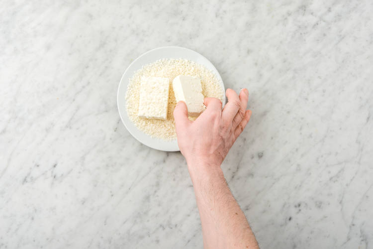Feta panieren