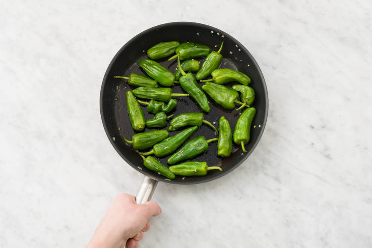 Pimientos anbraten