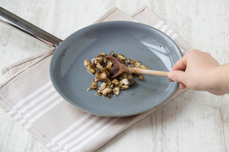Cook the mushrooms