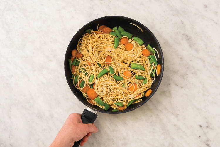 Cook the veggies