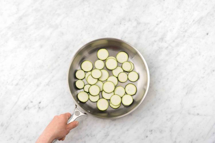 Cuire la courgette