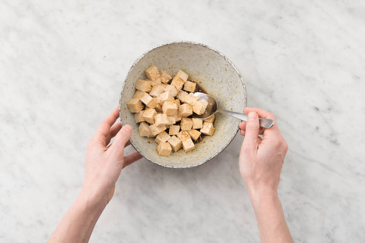 Tofu marinieren