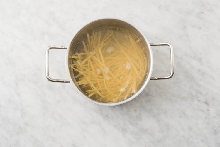 Fettuccine koken