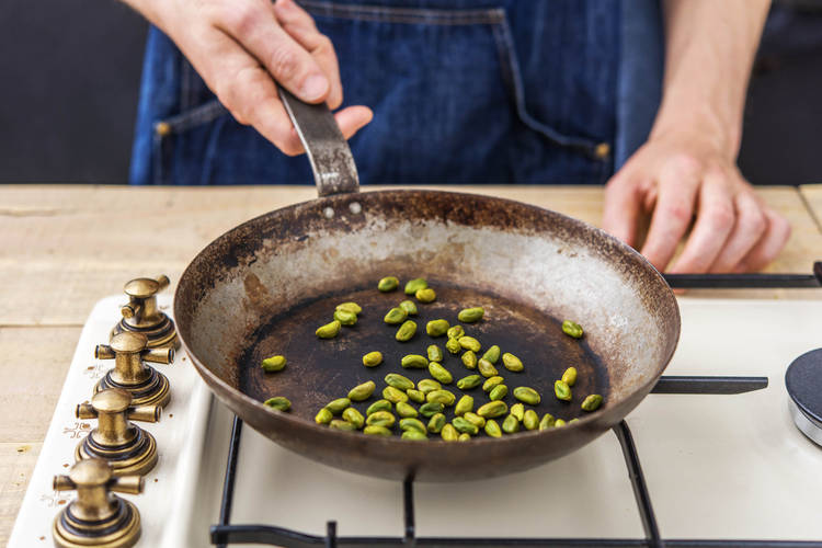 Toast the Pistachios
