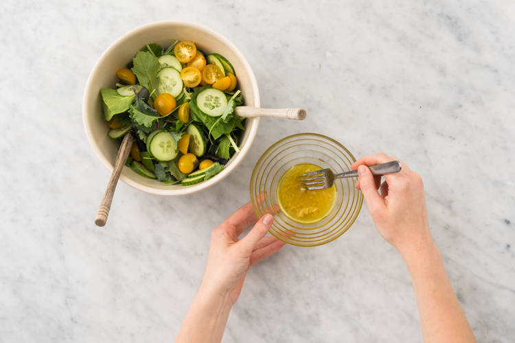Préparer la salade