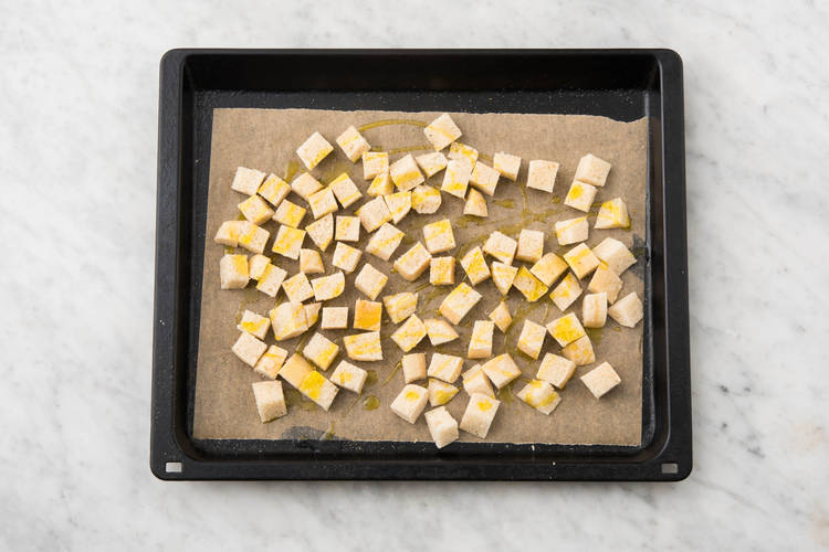 Préparer les croûtons