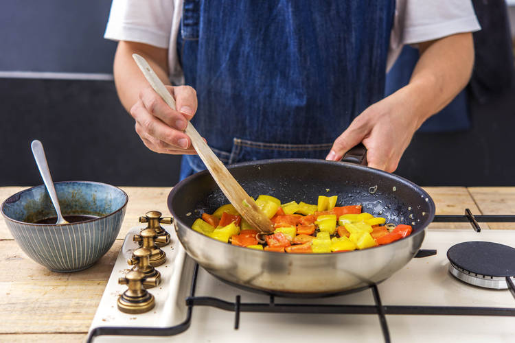 Cook the veggies