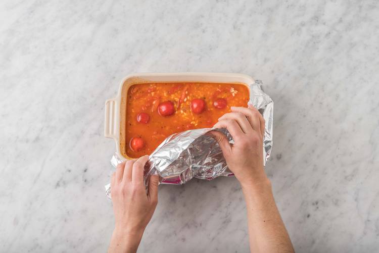 Bake the risotto