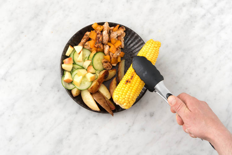 Servez dans les assiettes