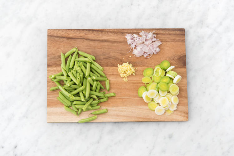 Coupez les légumes.