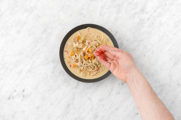 Garnissez du reste de piment et bon appétit !