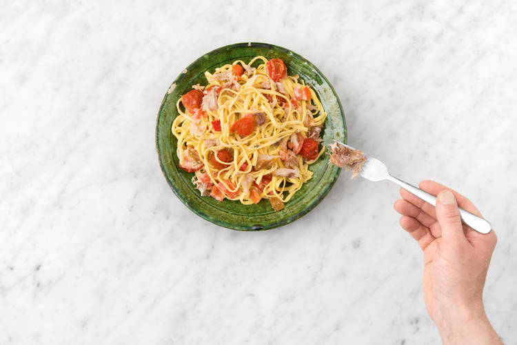 Servir le plat, et bon appétit !