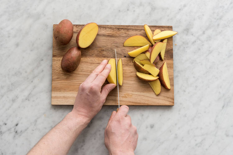 Couper les pommes de terre