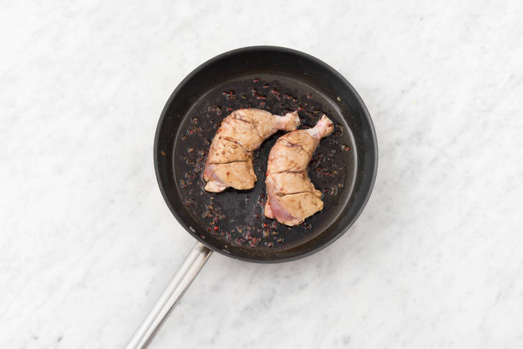 Cuire les cuisses de poulet