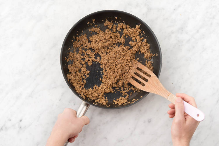 Cuire le haché de seitan