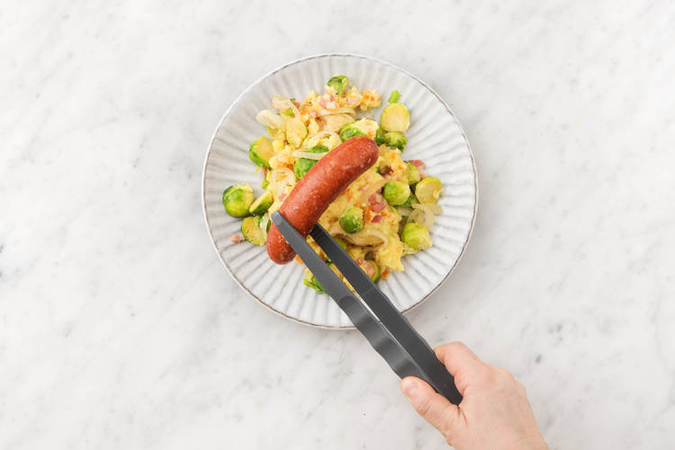 Servir la saucisse fumée