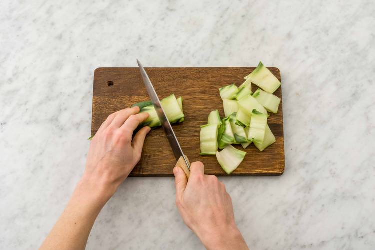 Découper le pak-choï