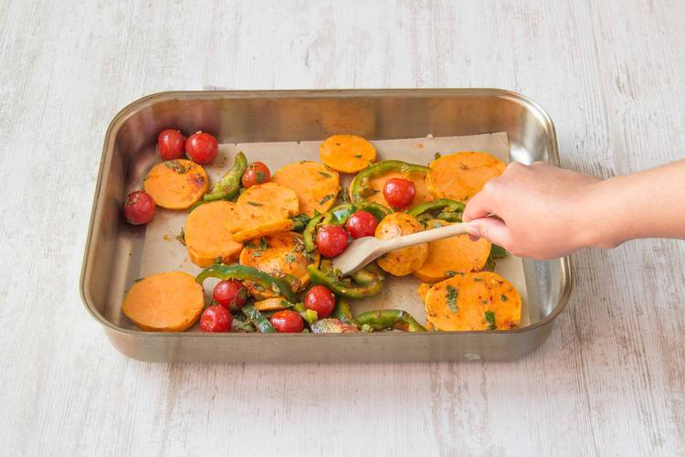 Cuire les légumes au four