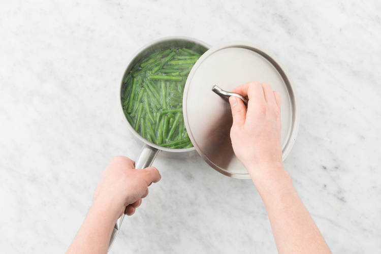 Cuire les haricots verts