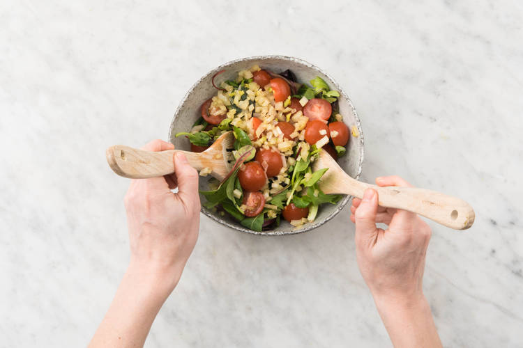 Préparer la salade