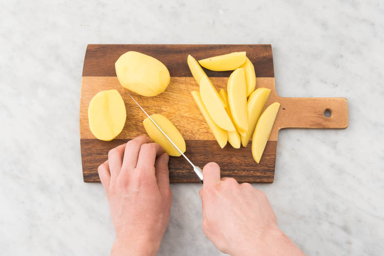 Préparer les pommes de terre