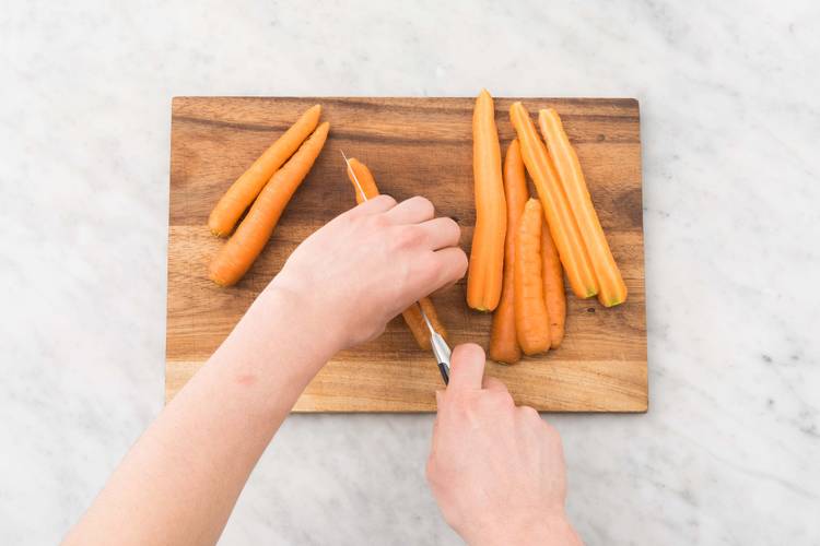 Préparer les carottes