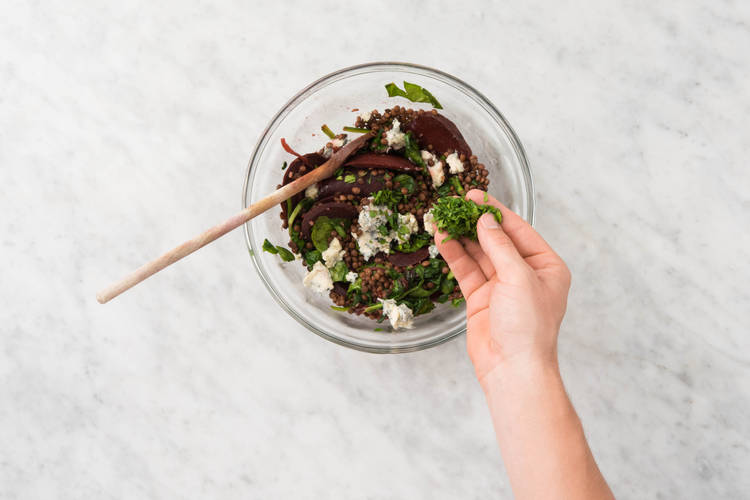 Préparer la salade