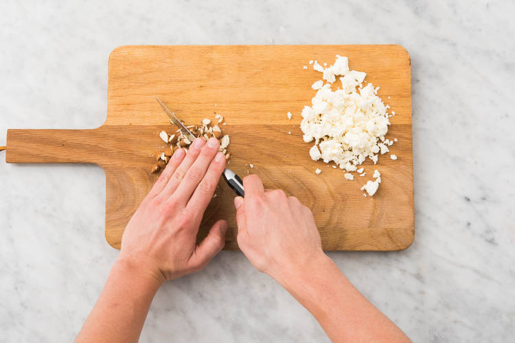 Concasser les amandes